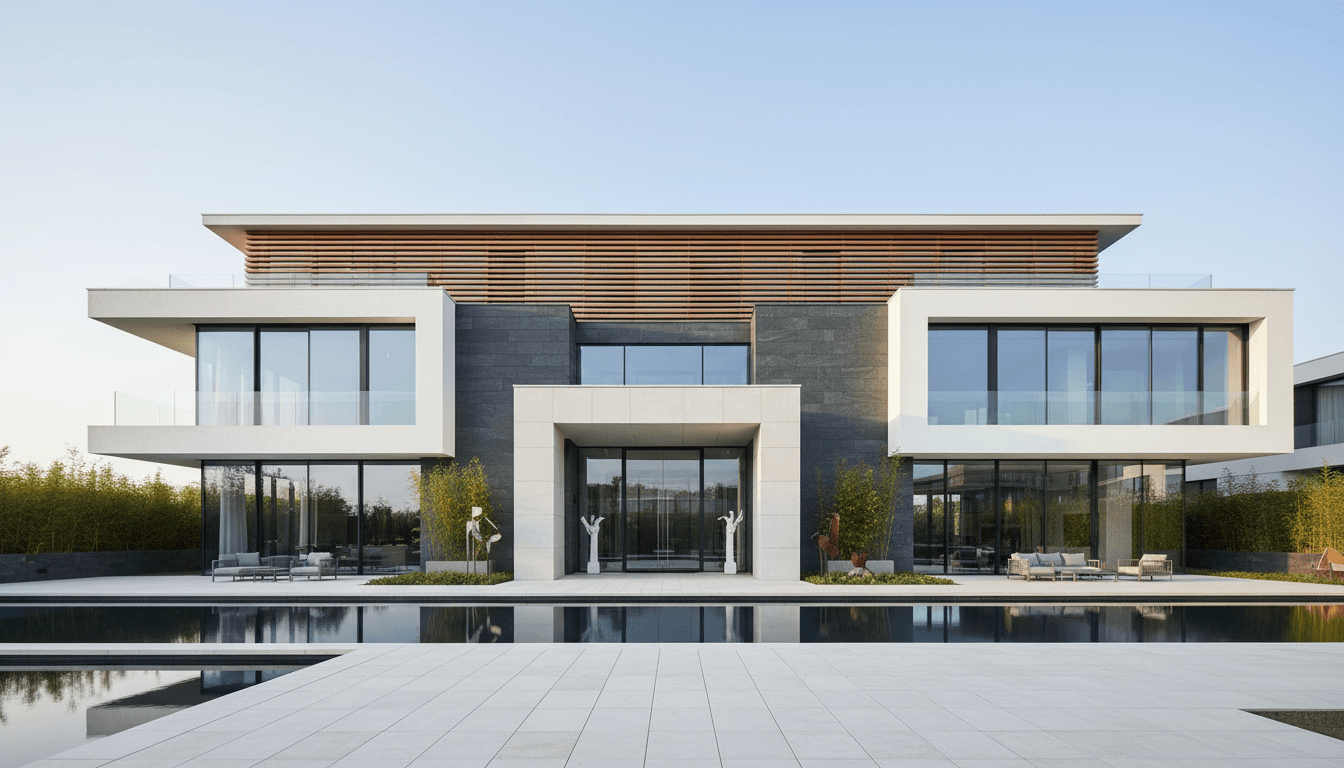 مبنى سكني حديث بتصميم معماري احترافي
