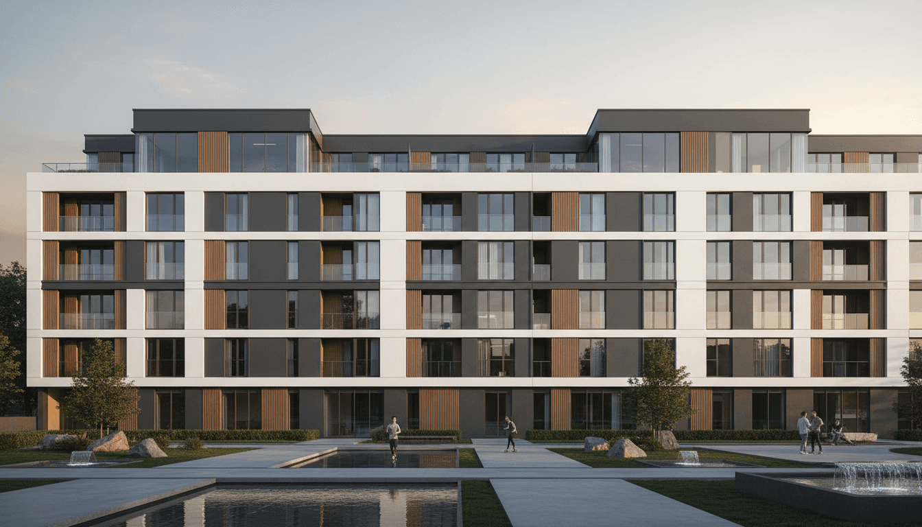 مشروع سكني حديث بتصميم معماري احترافي